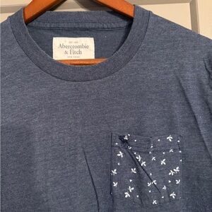 Abercrombie & Fitch Navy Crew Neck